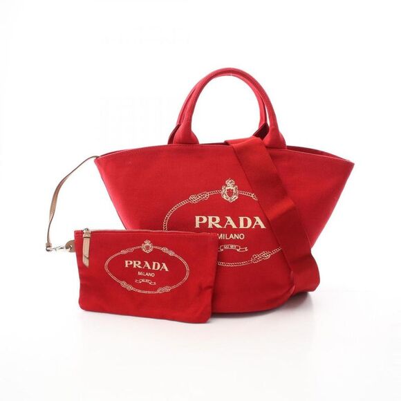 Pre Loved prada Women red | red Handbags - Picture 1 of 8